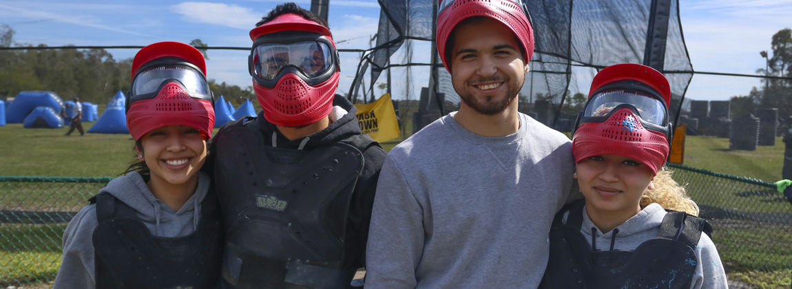 A Small Group Of Paintball Players at Extreme Rage Paintball Park of Fort Myers