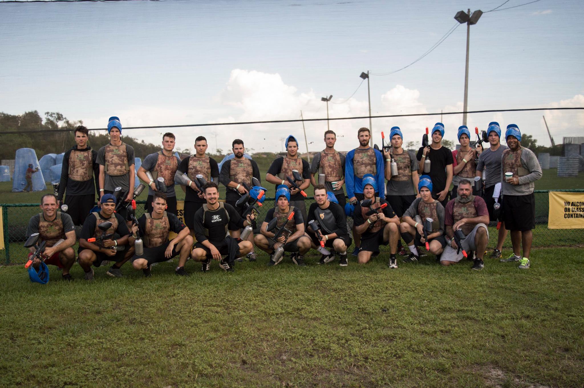 Private paintball party group at Fort Myers Paintball