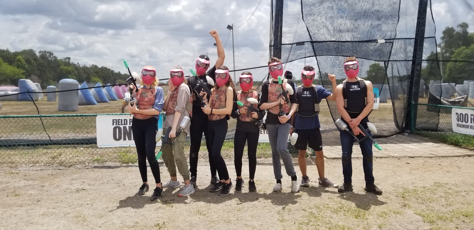Church group at Fort Myers Paintball